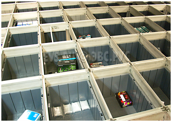 Ящик для хранения и транспортировки грузов в складе Autostore